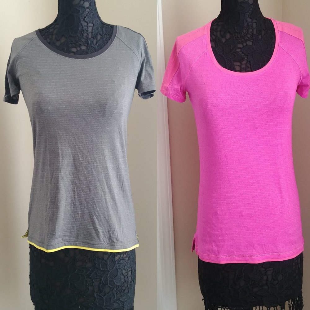 Lululemon Crew Neck Short Sleeve Tee Lot of 2
